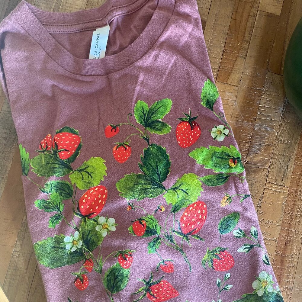 Strawberry Cottagecore Long sleeve top